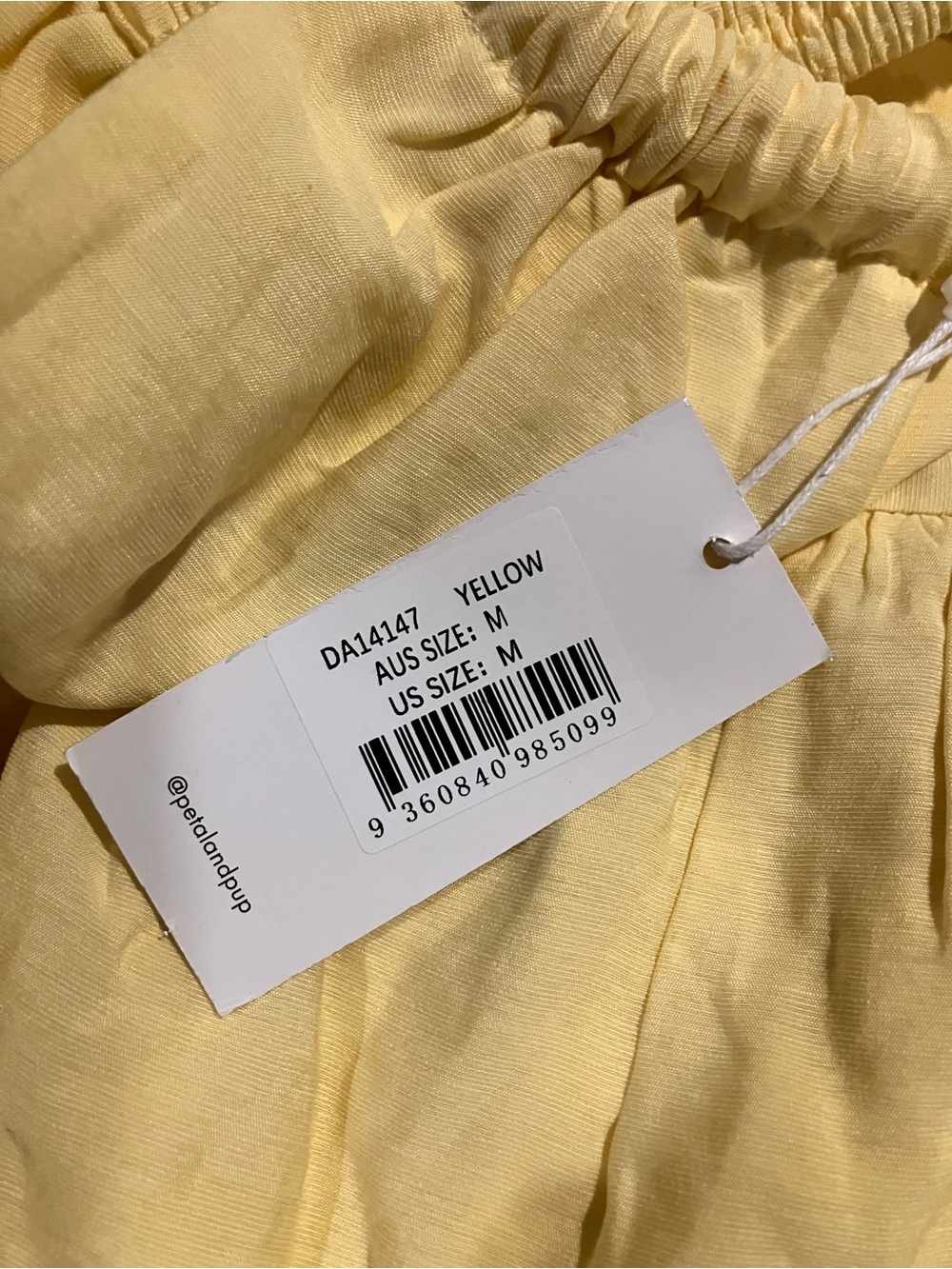 NWT Petal & Pup Pale Yellow One-Shoulder Maxi Dress - Picture 3 of 5